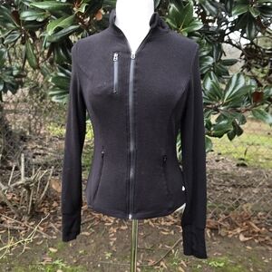 Cali Black Full Zip Athletic Jacket Women’s Medium